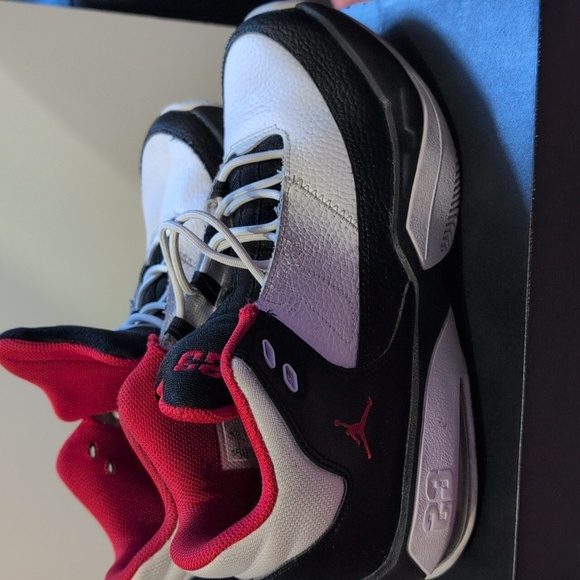 Jordan Athletic Shoes in Black, White, and Red - Picture 2 of 7
